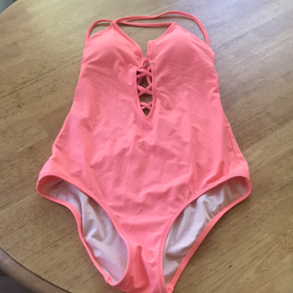 Victoria’s Secret swimsuit. Coral. Small.